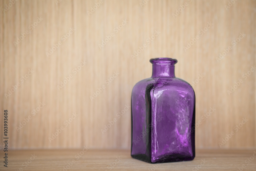 Purple vintage bottle