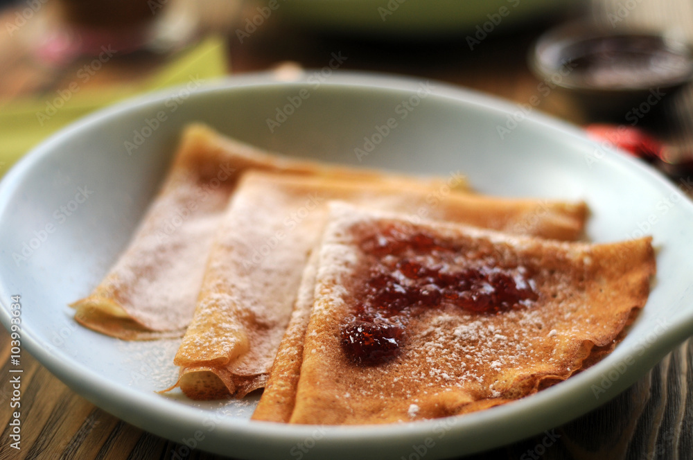 Pancakes with berries Pancakes with berries