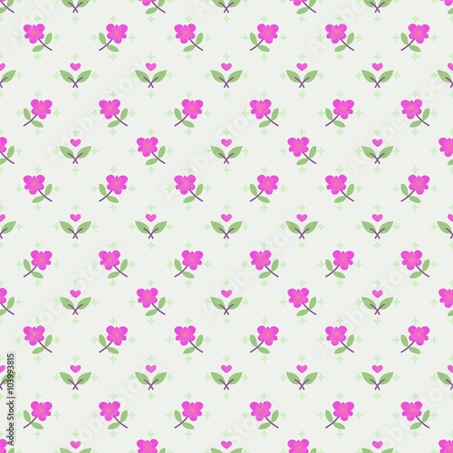 Little Pink Flowers Seamless Pattern