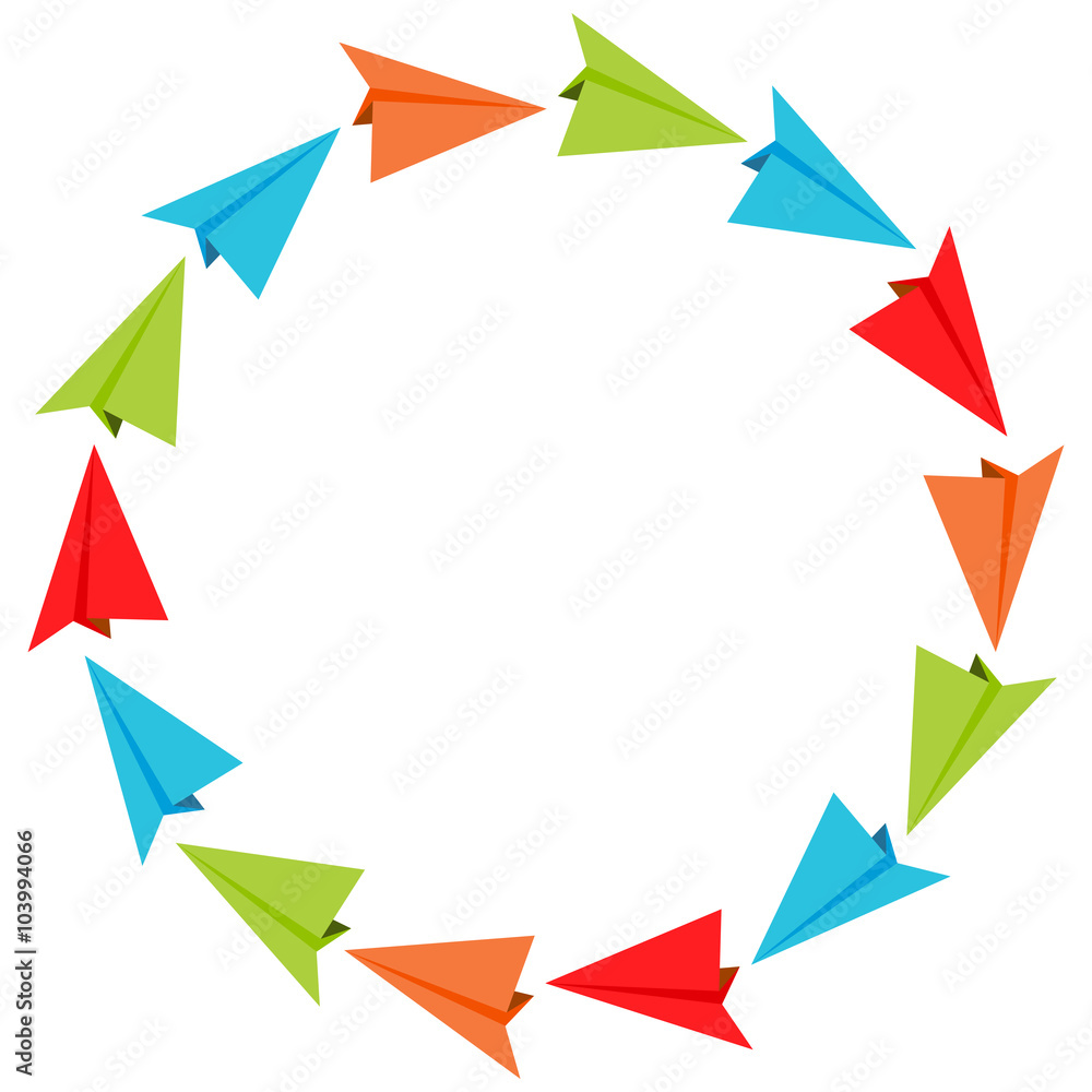 Circle Formation Paper Planes Circle Formation Paper Planes