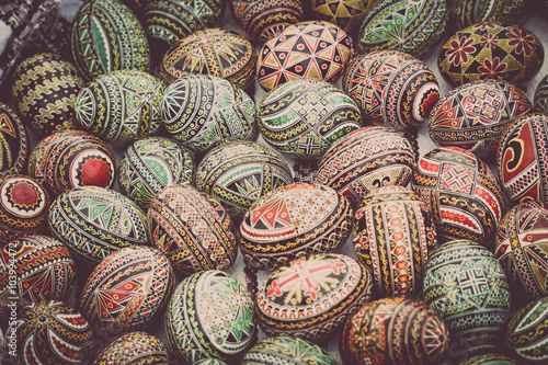 Traditionally painted Easter eggs