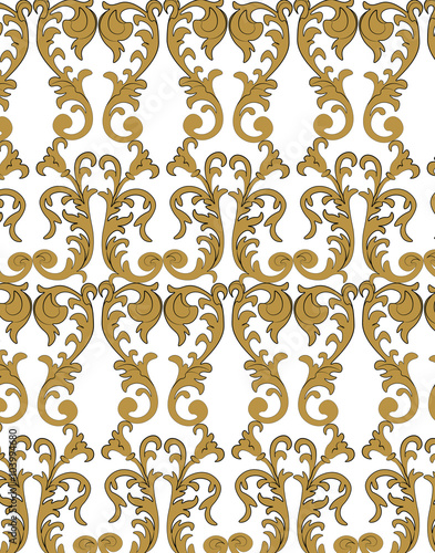 Classic empire style ornament pattern. Vector
