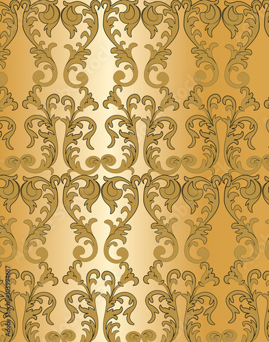 Classic empire style ornament pattern. Vector

