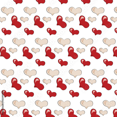 Love Heart background. Vector