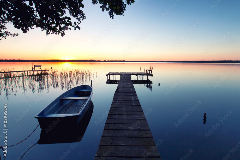 Obraz premium Sommer am See - Boot