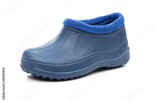 galoshes on the white background