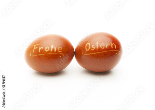 Frohe Ostern eier