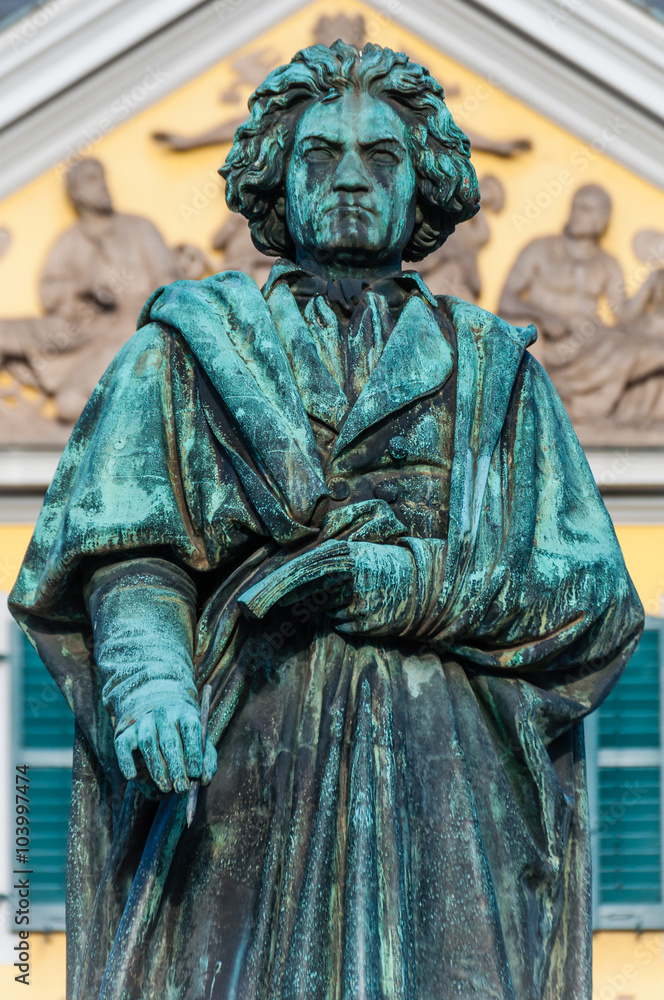 Beethovendenkmal in Bonn; Nordrhein-Westfalen; Deutschland