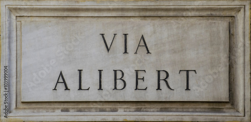 Alibert's Street in Rome