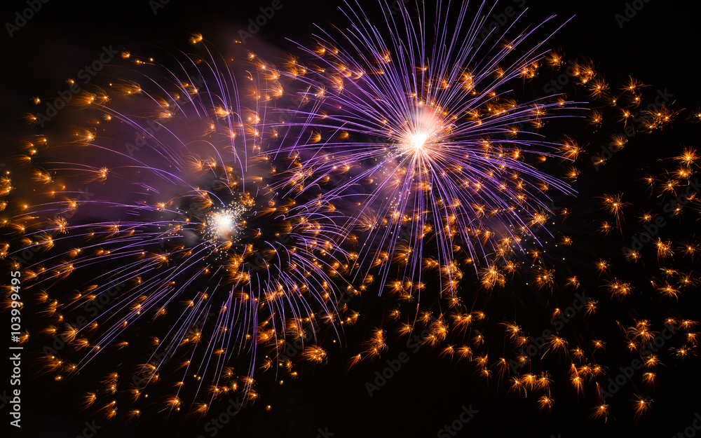 Obraz premium Holiday fireworks