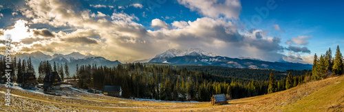 Panorama górska widok na Tatry