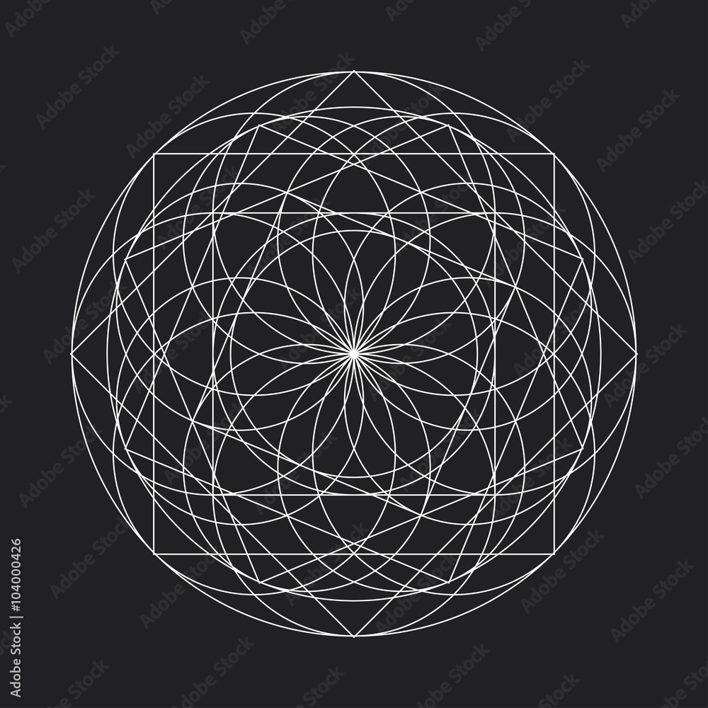 Geometric element_ star pattern, vector, line design Geometric element_ star pattern, vector, line design