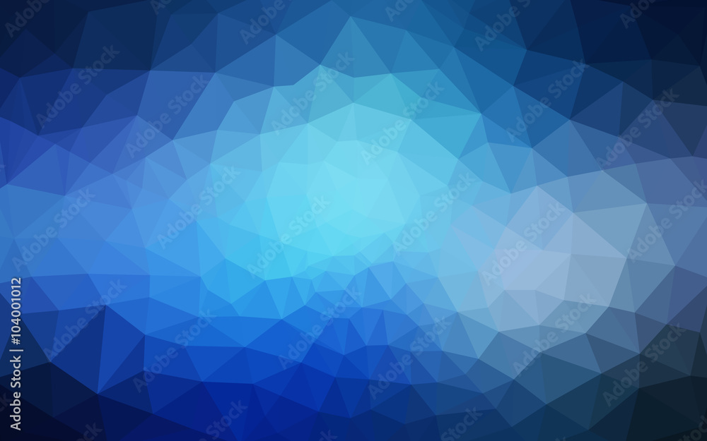 Blue polygonal design pattern, which consist of triangles and gradient in origami style. Blue polygonal design pattern, which consist of triangles and gradient in origami style.
