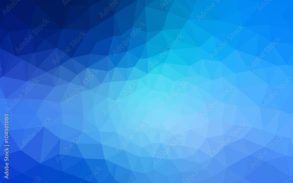 Obraz premium Blue polygonal design pattern, which consist of triangles and gradient in origami style.