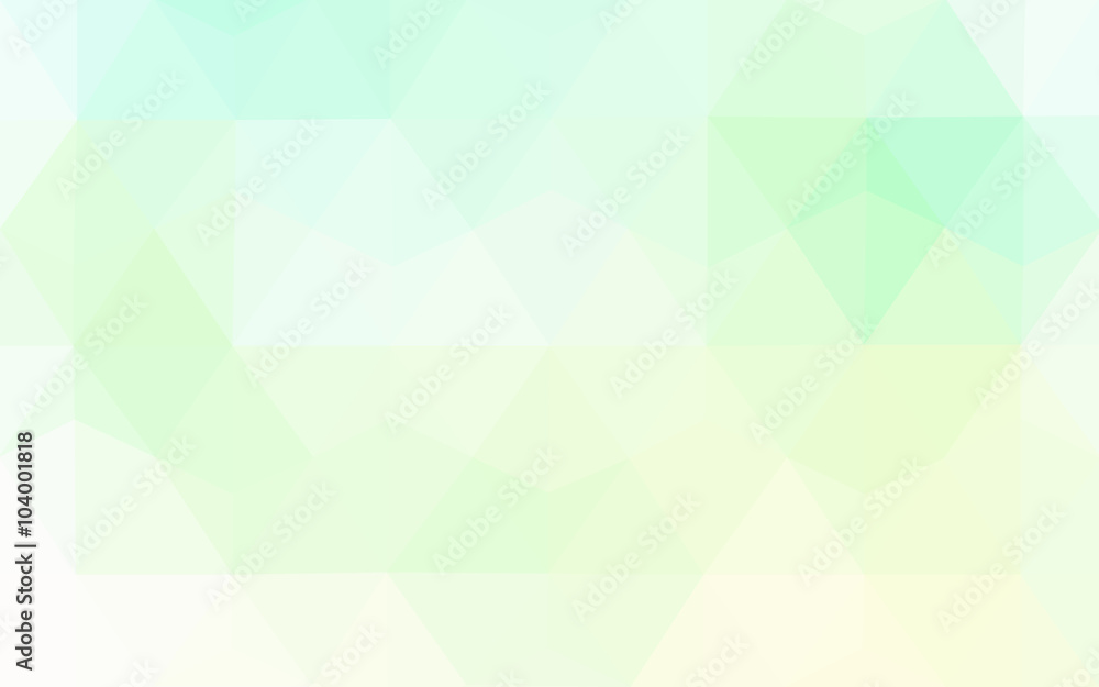 Obraz premium Green polygonal design pattern, which consist of triangles and gradient in origami style.