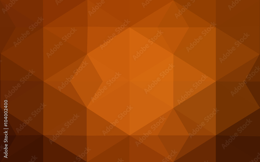 Dark orange polygonal design pattern, which consist of triangles and gradient in origami style. Dark orange polygonal design pattern, which consist of triangles and gradient in origami style.