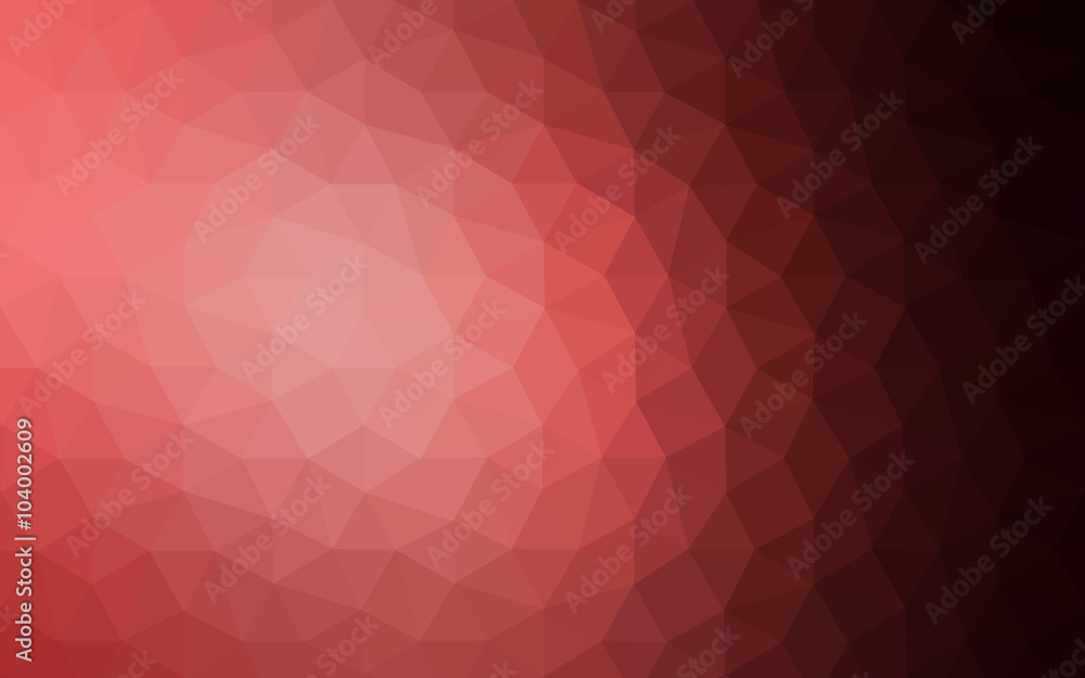 Obraz premium Multicolor pink, red, orange polygonal design pattern, which consist of triangles and gradient in origami style.