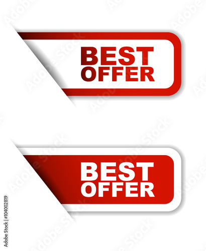 red set vector paper stickers best offer