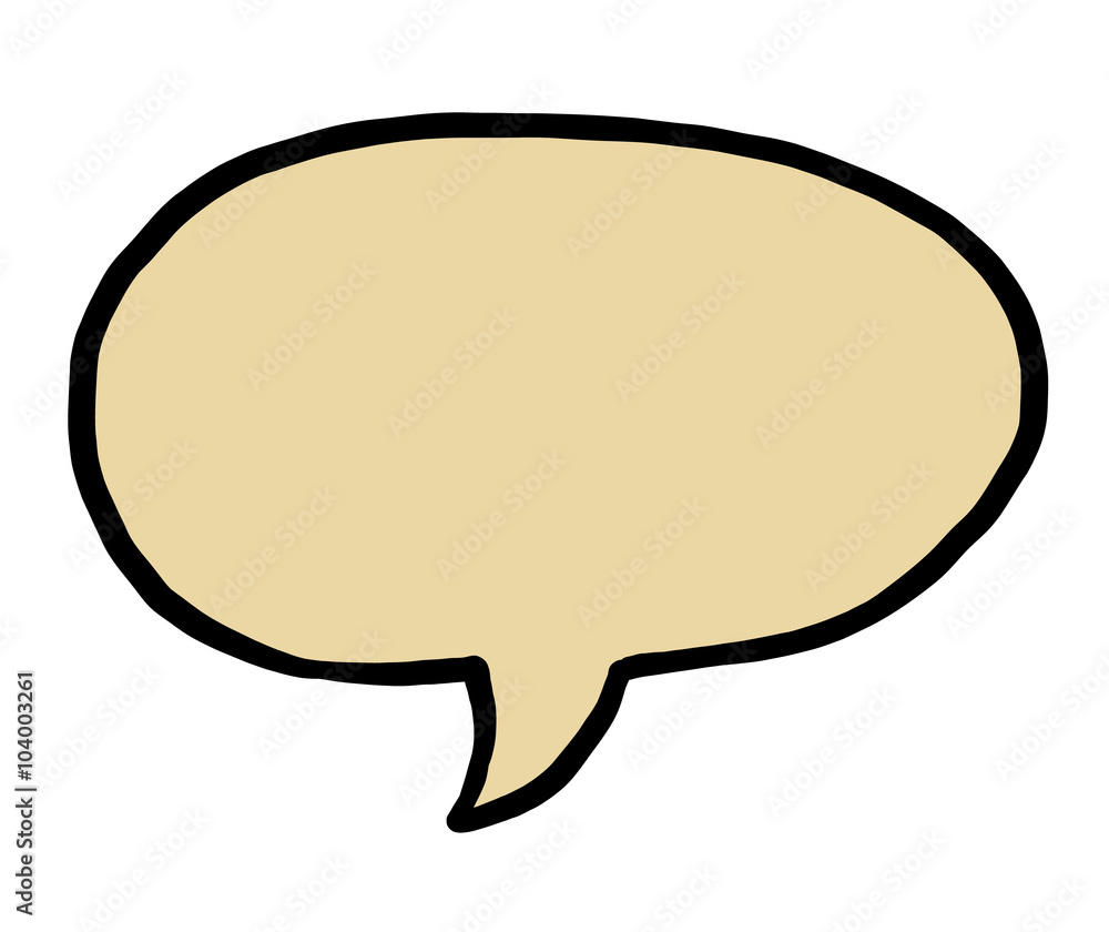 brown speech bubble / cartoon vector and illustration, hand drawn style, isolated on white background. brown speech bubble / cartoon vector and illustration, hand drawn style, isolated on white background.