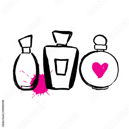 Set of bottles perfume