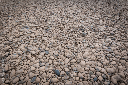 Brown pebbles.
