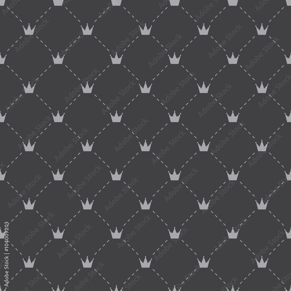 Fototapeta premium crown seamless pattern vector illustration eps 10