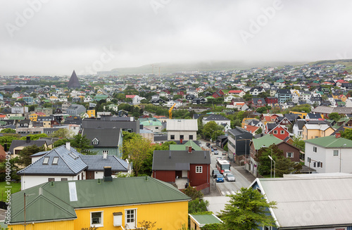 Aerial view of the city of ...