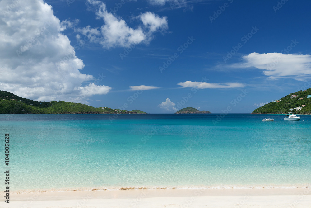 tropical beach in the Caribbean