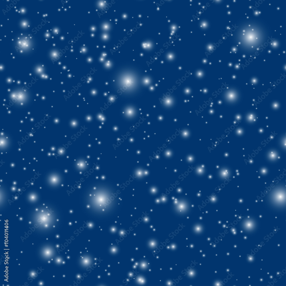 EPS10 vector snowfall seamless background - easy to change color