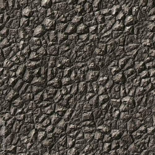Seamless texture of cracked rock pattern for background / illustration