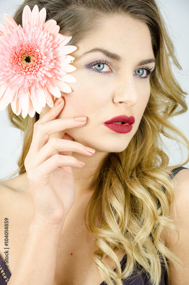 Beautiful sensual woman with blue eyes and beautiful hair Beautiful sensual woman with blue eyes and beautiful hair