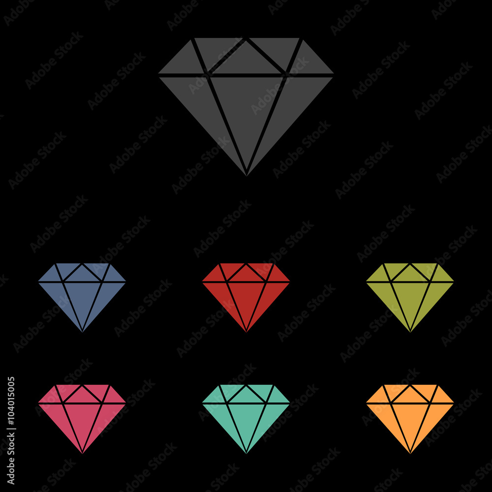 vector icons set on black background vector icons set on black background