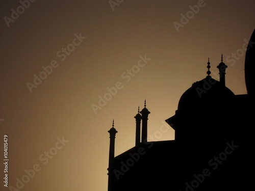 Taj Mahal silhouette photo