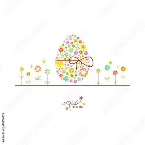 Osterei Blumen