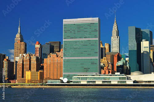 Midtown Manhattan at sunny day.