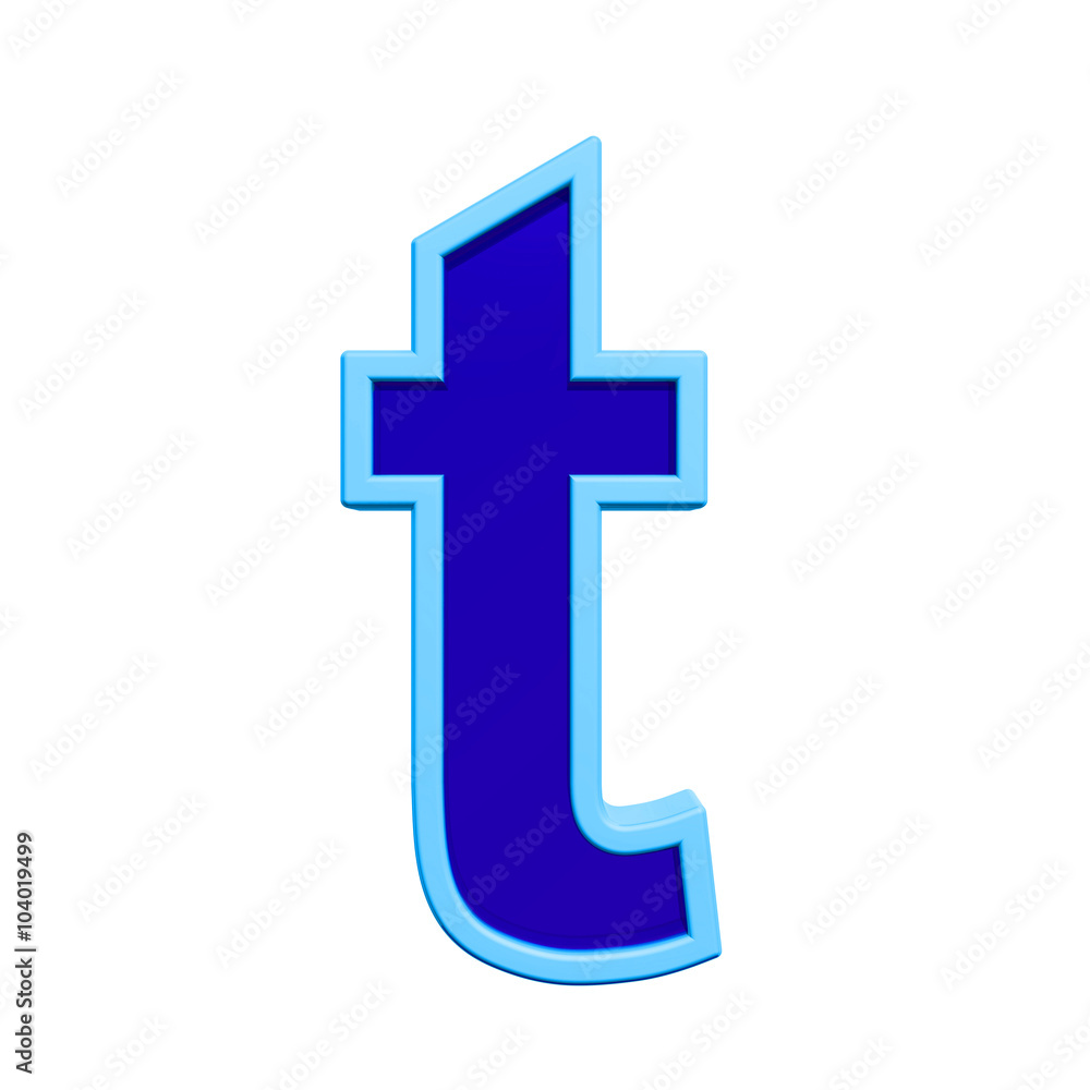One lower case letter from blue glass with frame alphabet set, isolated on white. Computer generated 3D photo rendering. One lower case letter from blue glass with frame alphabet set, isolated on white. Computer generated 3D photo rendering.
