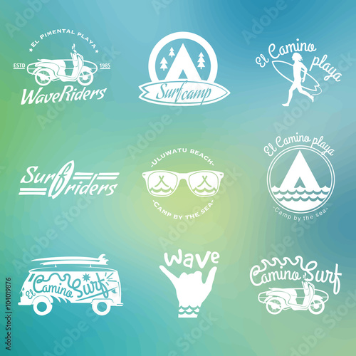 Surfer vector set.