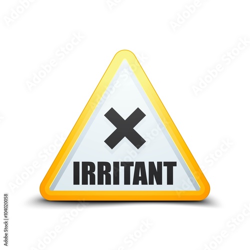 Irritant hazard sign