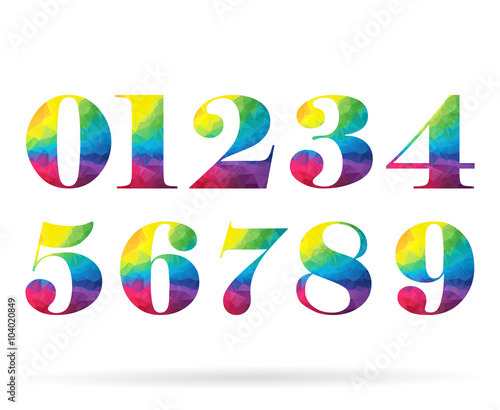 Polygonal rainbow set numbers