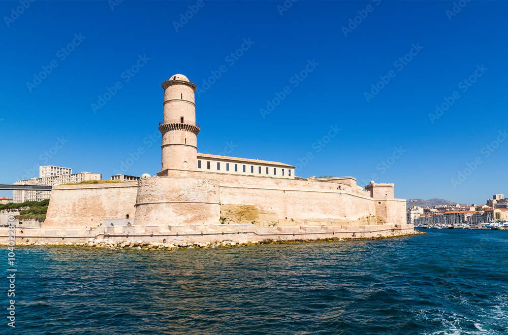 Marseille. Lighthouse and Fort St. John, XVII c,