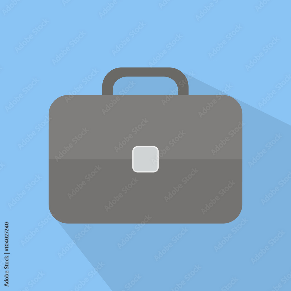 Briefcase flat icon. Briefcase flat icon vector Briefcase flat icon. Briefcase flat icon vector