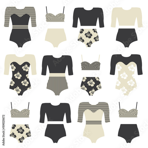 Surfing clothing.