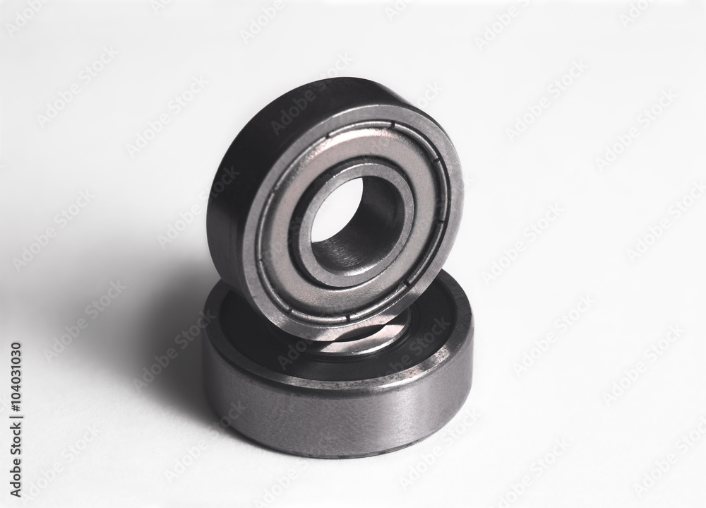 Ball bearing on white Ball bearing on white