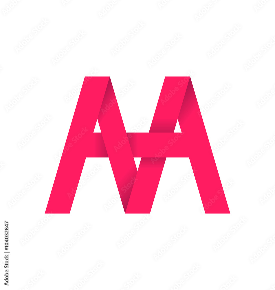 moderm minimalis initial logo AA moderm minimalis initial logo AA