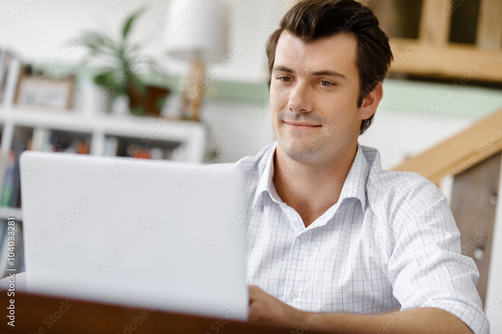 Young businessman in office Young businessman in office