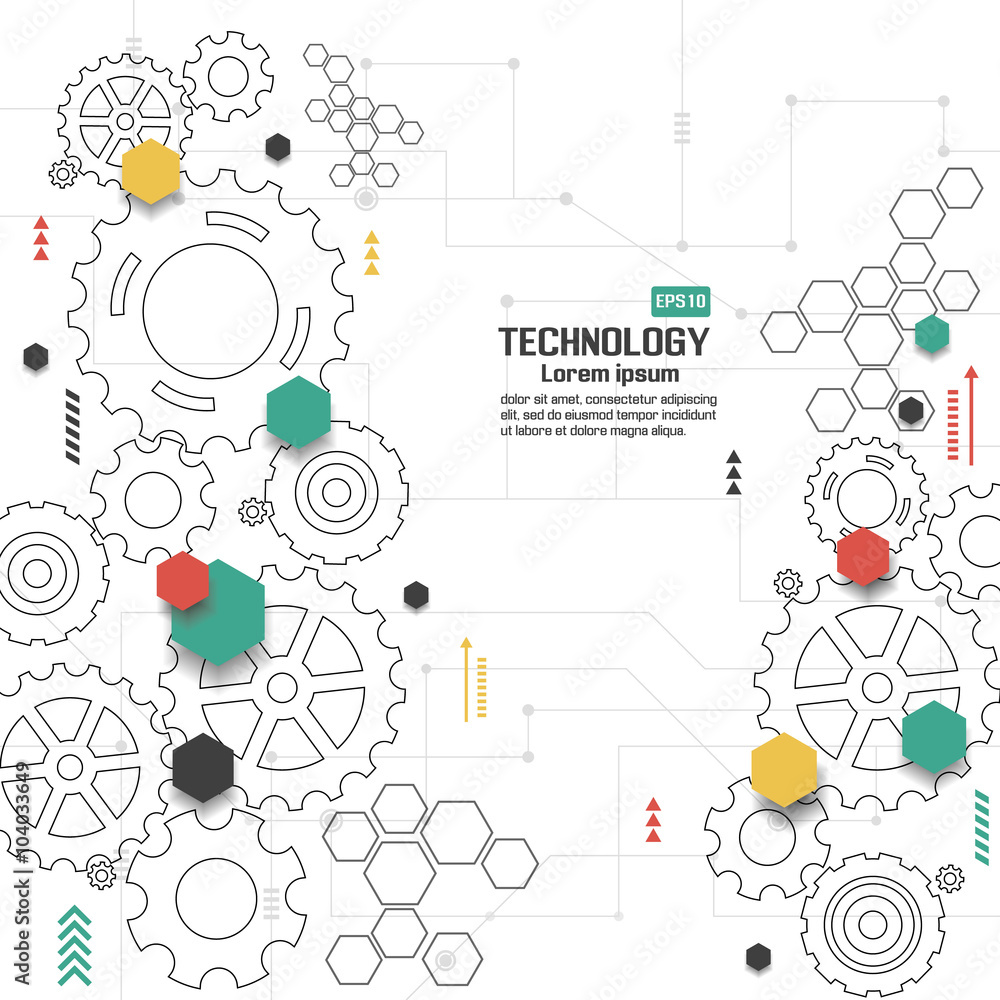 Abstract technological background