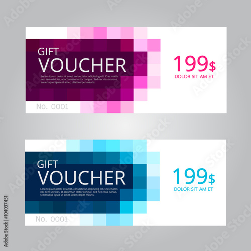 Vector design for Gift Voucher, Coupon