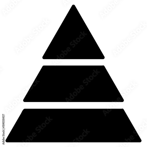 Black pyramid icon