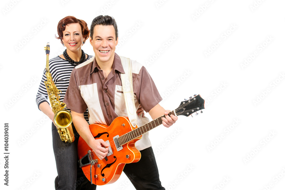 Obraz premium exciting musicians