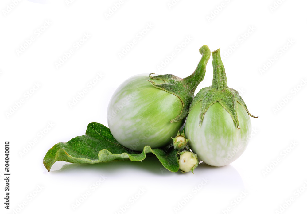 Thai eggplant isolated on white background. Thai eggplant isolated on white background.